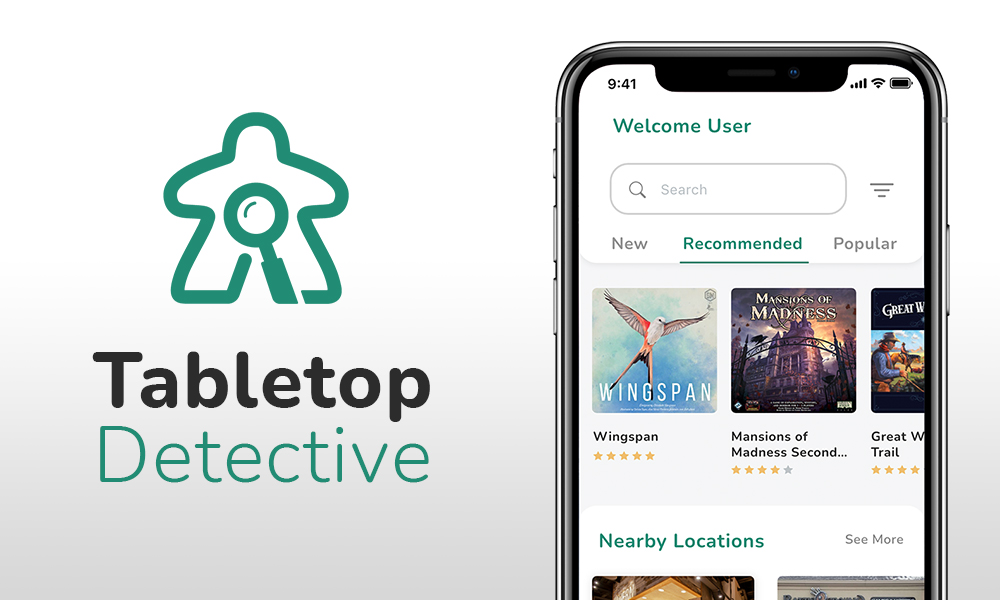 Tabletop Detective, UX/UI Design